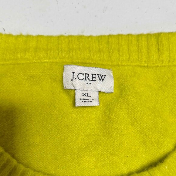 J. Crew Women's Lime Green Sweater - Picture 5 of 7